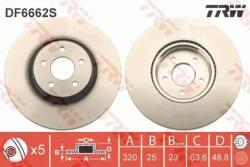 TRW Féktárcsa szellőző Ø320mm DF6662S