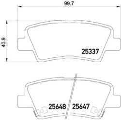 BREMBO fékbetét készlet, tárcsafék P30 054