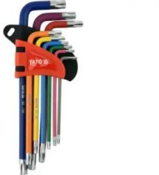 TOYA - Színes TORX kulcskészlet T10 - T50 9db