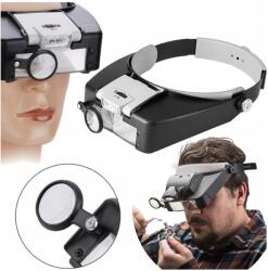 G.A.T. Nagyító Fejpánt Szemüveg Precíziós Erős Led Könnyű Nagyító (00056E5 LUPA NA GŁOWĘ OPASKA OŚWIETLENIE)
