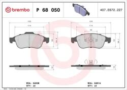BREMBO fékbetét készlet P68 050X