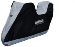 OXFORD Aquatex motorkerékpár huzat csomagtartóval, OXFORD (fekete/ezüst, M méret)