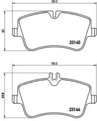 BREMBO fékbetét készlet P50 045