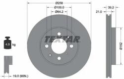 TEXTAR Féktárcsa szellőző Ø258mm 92165903
