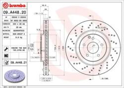 BREMBO fékkorong lyukasztás/belső hűtött Ø330mm 09. A448.21