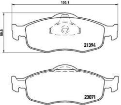 BREMBO fékbetét készlet, tárcsafék P24 037