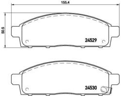 BREMBO fékbetét készlet, tárcsafék P54 038