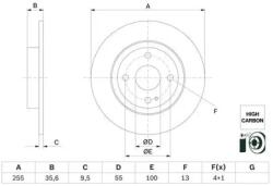 Bosch féktárcsa 0 986 479 G72
