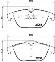 BREMBO fékbetét készlet, tárcsafék P50 068