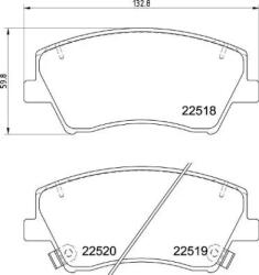 BREMBO fékbetét készlet P30 107