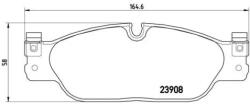 BREMBO fékbetét készlet, tárcsafék P36 021