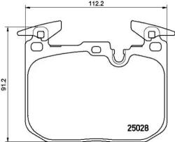 BREMBO fékbetét készlet, tárcsafék P06 088