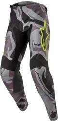 Alpinestars RACER TACTICAL nadrág, ALPINESTARS (szürke camo/sárga fluo/fekete, 36-os méret)