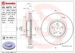 BREMBO Féktárcsa szellőző Ø316mm 09. A870.11