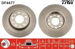 TRW Féktárcsa tömör Ø278mm DF4477