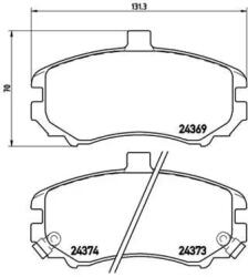 BREMBO fékbetét készlet P30 029