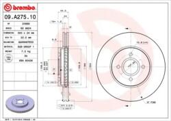 BREMBO Féktárcsa szellőző Ø300mm 09. A275.10