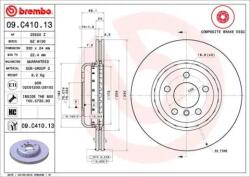 BREMBO Féktárcsa Kétrészes féktárcsa Ø330mm 09. C410.13