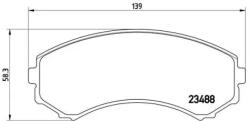 BREMBO fékbetét készlet, tárcsafék P54 029