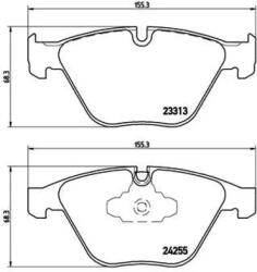 BREMBO fékbetét készlet, tárcsafék P06 055