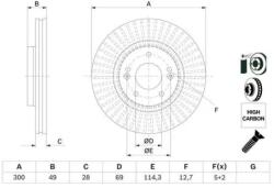 Bosch Féktárcsa 0 986 479 F19