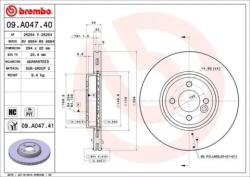 BREMBO Féktárcsa szellőző Ø294mm 09. A047.41