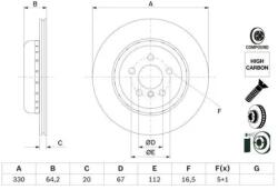 Bosch Féktárcsa 0 986 479 G14