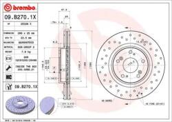 BREMBO féktárcsa perforált/belső hűtéses Ø296mm 09. B270.1X