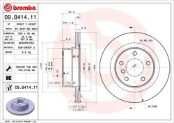 BREMBO Féktárcsa szellőző Ø300mm 09. B414.11