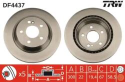TRW Féktárcsa szellőző Ø300mm DF4437
