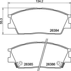 BREMBO fékbetét készlet P30 126