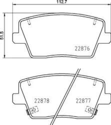 BREMBO fékbetét készlet P30 112