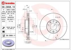 BREMBO Féktárcsa szellőző Ø283mm 09. C658.11