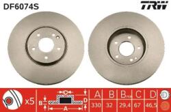 TRW Féktárcsa szellőző Ø330mm DF6074S