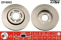 TRW szellőző féktárcsa Ø256mm DF4065