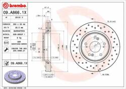 BREMBO féktárcsa 09. A866.1X