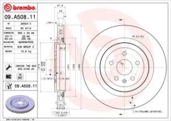 BREMBO Féktárcsa szellőző Ø365mm 09. A508.11