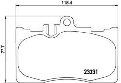 BREMBO fékbetét készlet, tárcsafék P83 058
