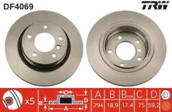 TRW szellőző féktárcsa Ø294mm DF4069