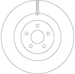 TRW Féktárcsa szellőző Ø350mm DF6871