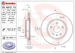 BREMBO Féktárcsa szellőző Ø315mm 09. A972.11