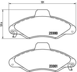 BREMBO fékbetét készlet, tárcsafék P24 045
