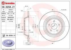 BREMBO Féktárcsa tömör Ø316mm 08. N258.21