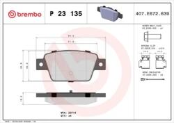 BREMBO fékbetét készlet P23 135