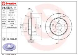 BREMBO Brake Disc - Lacqued 08. E534.11
