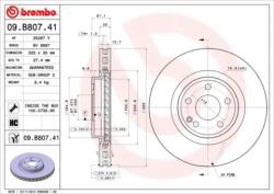 BREMBO Féktárcsa szellőző Ø320mm 09. B807.41