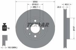 TEXTAR Féktárcsa szellőző Ø252mm 92148903