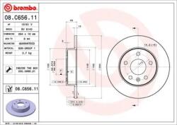 BREMBO Féktárcsa tömör Ø264mm 08. C656.11