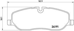 BREMBO fékbetét készlet, tárcsafék P44 014