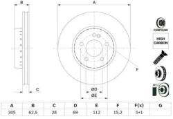 Bosch Féktárcsa 0 986 479 H46